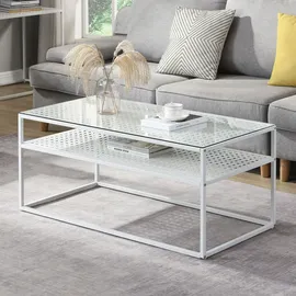 Möbel Boss WL7.328 Weiß Glas 100 x 50 x 45 cm