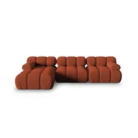 Micadoni Ecksofa Bellis, modular 4-Sitzer orange