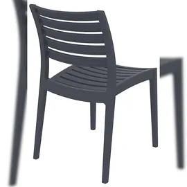 CLP Ares Gartenstuhl 48 x 58 x 82 cm dunkelgrau 2er Set