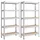 Songmics Schwerlastregal Stahl 30 x 75 x 150 cm silbern