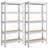 Songmics Schwerlastregal Stahl 30 x 75 x 150 cm silbern