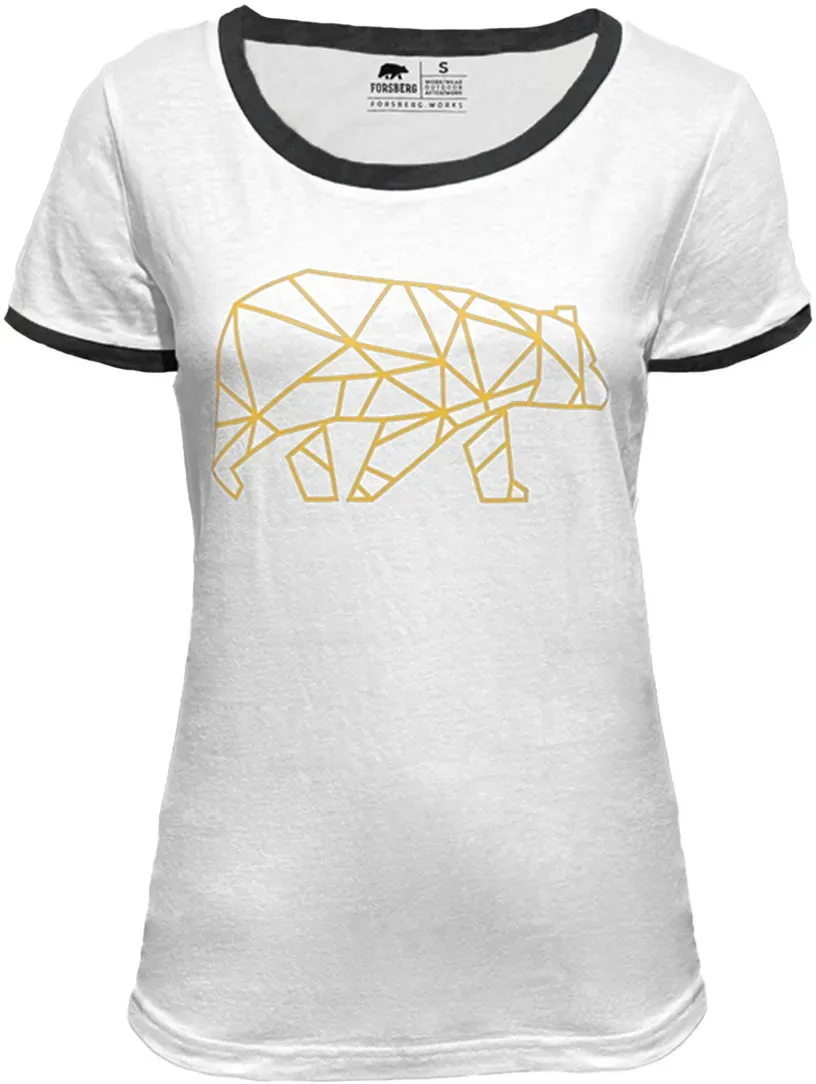 FORSBERG T-Shirt mit Brustlogo Damen