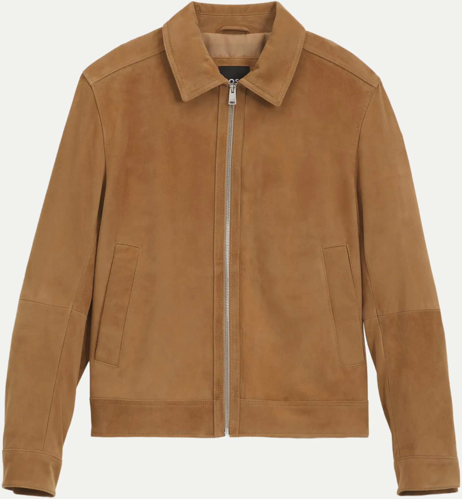 Lederjacke aus Veloursleder Braun 54