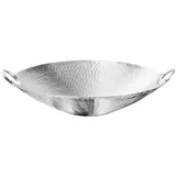 Riess-Ambiente Deko Schale ORIENT 55cm silber Metall Hammerschlag Design