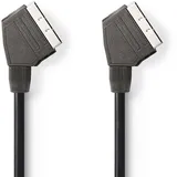 Nedis SCART-Kabel SCART Stecker SCART Stecker Vernickelt 480p 1.50 m Rund PVC | Label