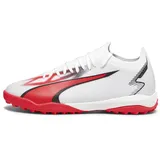 Puma Ultra Match TT Fussballschuh, White Black fire Orchid, 45 EU