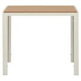 VCM Gartentisch 90 x 90 x 0 cm Teak-Dekor