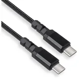 Maclean Brackets Maclean MCE493 USB-C Kabel 15W Typ-C Stecker auf Stecker Datenkabel Schnelles Aufladen 3A Schnellladekabel unterstützt QC 3.0 (USB-C 15W / Kabellänge: 1m)