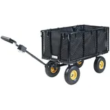 PRO.TEC Bollerwagen Corropoli 112x51 cm max. 550kg Schwarz/Gelb