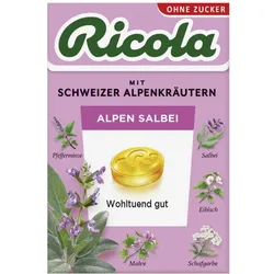 Ricola Alpen Salbei Schweizer Kräuterbonbon zuckerfrei 50 g Bonbons