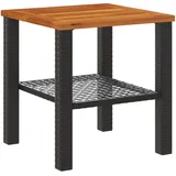 vidaXL Gartentisch 74,9 x 41,7 x 10,5 cm Schwarz