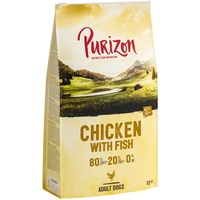 Purizon 12 kg Adult Huhn mit Fisch, getreidefreies Hundetrockenfutter