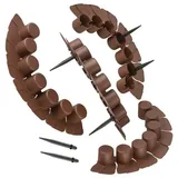 Hti-Living Palisade 4-teilig 200 x 20 cm braun