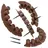 Hti-Living Palisade 4-teilig 200 x 20 cm braun
