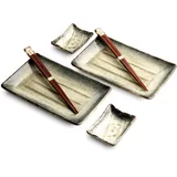 WESTCRAFT SUSHI TELLER SET | Sushi Geschirr Set | Mehrteiliges Sushi-Set