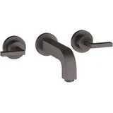 Hansgrohe Citterio 3-Loch Waschtischarmatur Brushed Black Chrome
