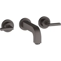 Hansgrohe Citterio 3-Loch Waschtischarmatur Brushed Black Chrome