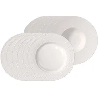 Villeroy & Boch Manufacture Ice Teller-Set 12-tlg. weiß