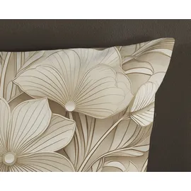 Muller Textil Artdeco Blumen Beige 200 x 200 cm + 2 x 80 x 80 cm