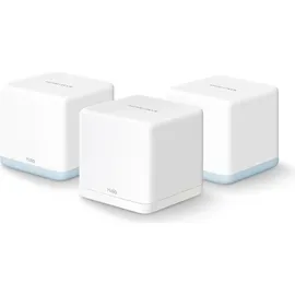 TP-Link Mercusys WL-Router Halo H1200G Home Mesh WiFi System 3-Pack, Router, Weiss