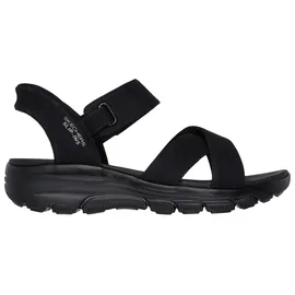SKECHERS Easy Going - Somewhere Sunny schwarz, Sandal Gr. 38
