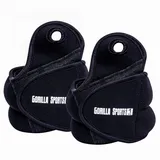 GORILLA SPORTS® Gewichtsmanschetten verstellbar 2er-Set für Fuß- und Handgelenke – Laufgewichte mit Schlaufe für Arme und Knöchel 2 KG - 2x1 KG