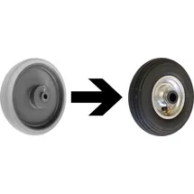 VARIOfit Lufträder 200 mm Gummi schwarz
