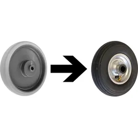 VARIOfit Lufträder 200 mm Gummi schwarz