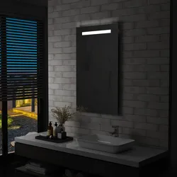 Badezimmer-Wandspiegel mit LEDs 60x100 cm