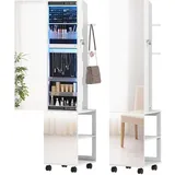 ComfortXL Standspiegel, Schwarz, Holzwerkstoff, 40x165.5x37 cm, Spiegel, Standspiegel
