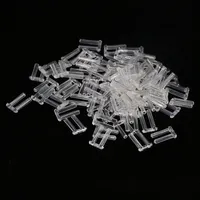 Qkiss 3 Typen Kunststoff Presshülsen für Randlose Brillen, Brillenzubehör Werkzeuge 100St(01#)