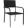 vidaXL 3-tlg. Garten-Essgruppe Poly Rattan Schwarz