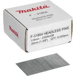 Makita - Headless pin - für Laminat - 10000 Stücke - Länge: 35 mm - Breite: 0.6 ...