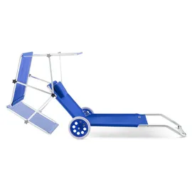 CASARIA Sonnenliege Klappbar 115 x 60 x 22 cm Blau