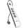Belkin Steckdosenleiste 4-fach 2 m Weiß/Grau