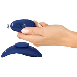 Sweet Smile Panty-Vibrator „Extra Slim“ mit Fernbedienung, blau