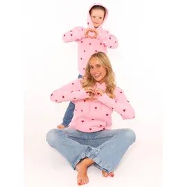 Zwillingsherz Hoodie Hearts Pink LXL