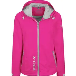 PRO-X ELEMENTS Damen Regenjacke Damen-Leichtanorak, NEON PINK/SILVER, 38