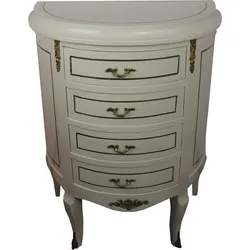 Casa Padrino Barock Kommode  Creme/Gold Breite 68 cm - Antik Stil Möbel