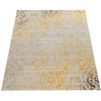 Paco Home In- Outdoor Teppich Modern Shabby Chic Stil Terrassen Teppich gelb, cm