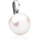 Nenalina Kettenanhänger "Süßwasserperle Klassisch Elegant 925 Silber", silber, Schmuckanhänger, Damen, onesize, ohne Stein, Silber 925 (Sterlingsilber), Kettenanhänger