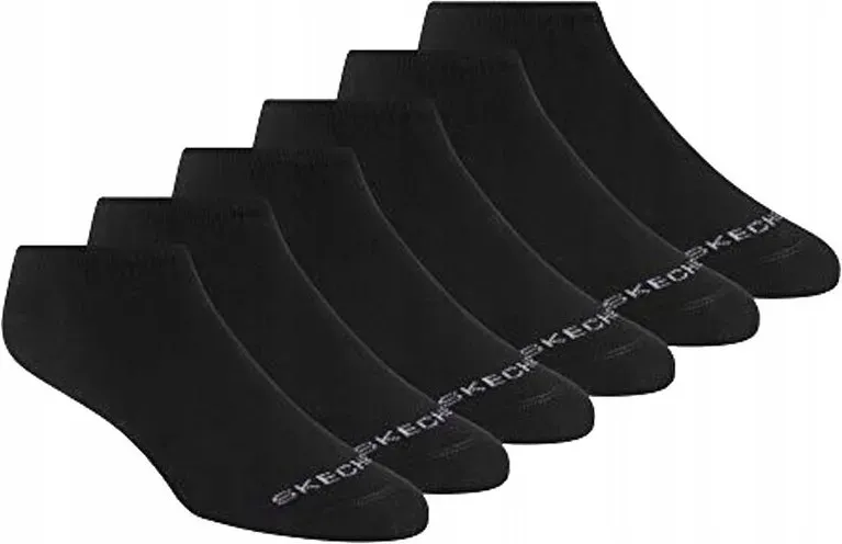 Skechers Socken 6er-Pack Damen Baumwolle Nshw Socken Schwarz 35-39,5