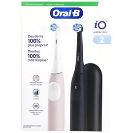 Oral-B iO Laboratory 2 Duo Pack Schwarz/Rosa + 2. Handstück