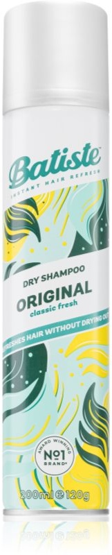 Batiste Original Trockenshampoo für die Aufnahme von überschüssigen Talg für ein frische Frisur 200 ml