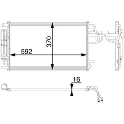 MAHLE Kondensator, Klimaanlage BEHR HELLA SERVICE *** PREMIUM LINE  für HYUNDAI KIA 976060Z000 AC 57 000P