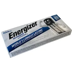 10x Energizer Ultimate Batterie Lithium LR03 1.5V AAA