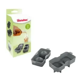 Metaltex Eiswürfelform aus Silikon, Ø 6 cm 253532001 = 1 Stück