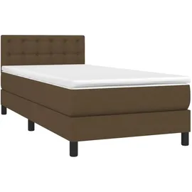 vidaXL Boxspringbett 100 x 200 cm Braun