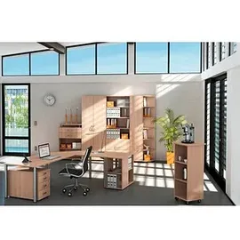 Geramöbel Flex Aktenregal 40 x 40 x 180,8 cm buche