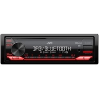 JVC KDX272DBT Bluetooth DAB+ Autoradio - Schwarz/Rot, Digital Media Receiver